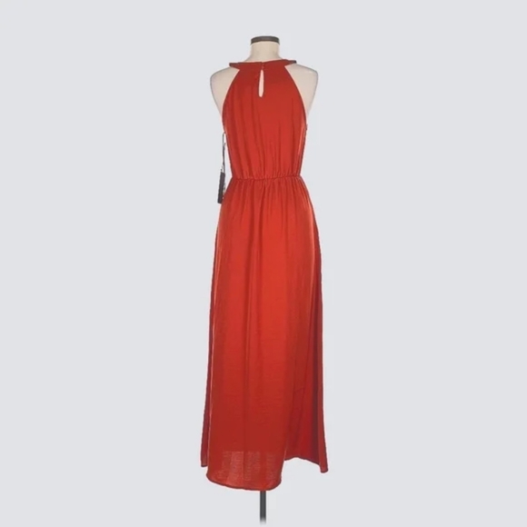 Rachel Zoe Women’s Burnt Orange Satin Blouson Maxi Dress – Size 6 - NWT - Picture 3 of 7
